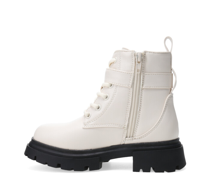 Bota KASTRE acordonada y con cierre Off White