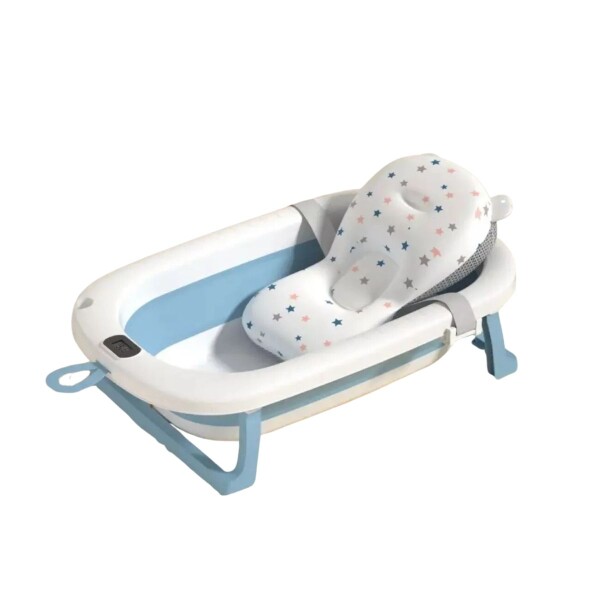 Bañito Plegable Cambiador Baño Con Sensor Temperatura Bañera Bebes Ducha Banito Imback Color Azul Bañito Plegable Cambiador Baño Con Sensor Temperatura Bañera Bebes Ducha Banito Imback Color Azul