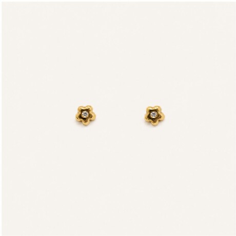 Caravanas Flor - Oro 18k Caravanas Flor - Oro 18k