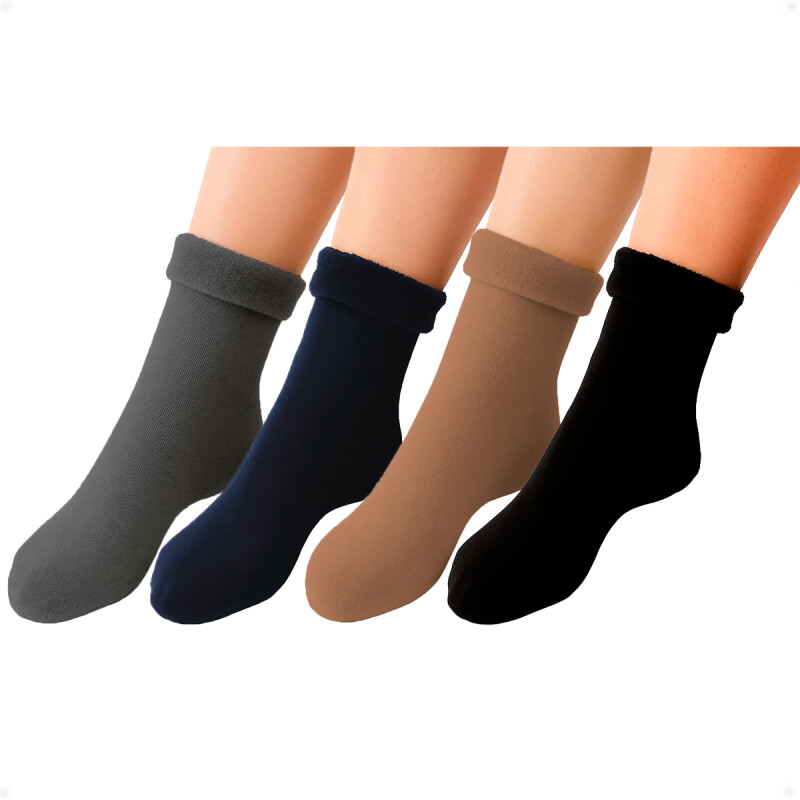 Medias Térmicas con Plush Pack De 12 Pares Medias Térmicas con Plush Pack De 12 Pares