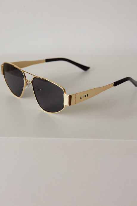 METAL TRIANGLE SUNNIES GOLD/BLACK