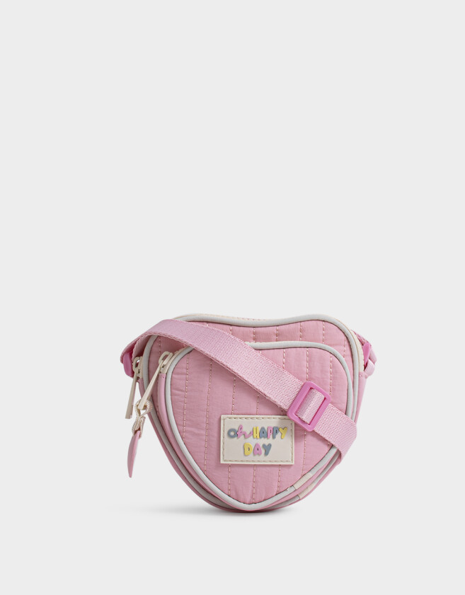 Mochilas y Carteras Infantiles Bandolera Infantil De Corazón - Rosa Viejo