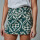 Falda short estampada verde