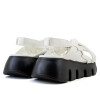 Sandalias Chill Sunday tiras trensadas de Mujer 2088-1 Blanco