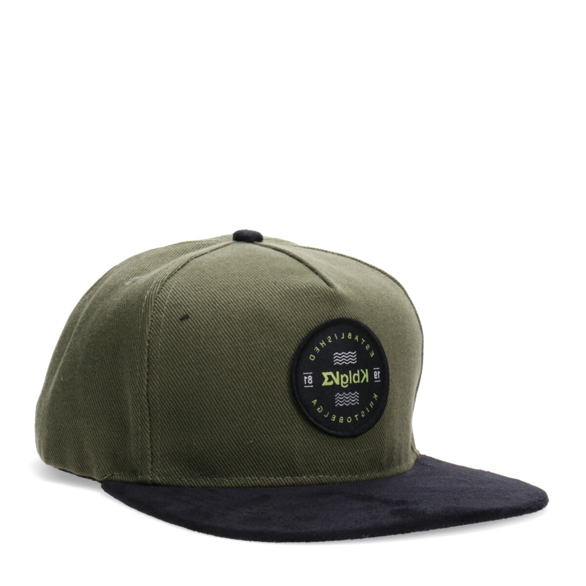 Gorro KristoBelga Visera Parche - Verde - Negro 