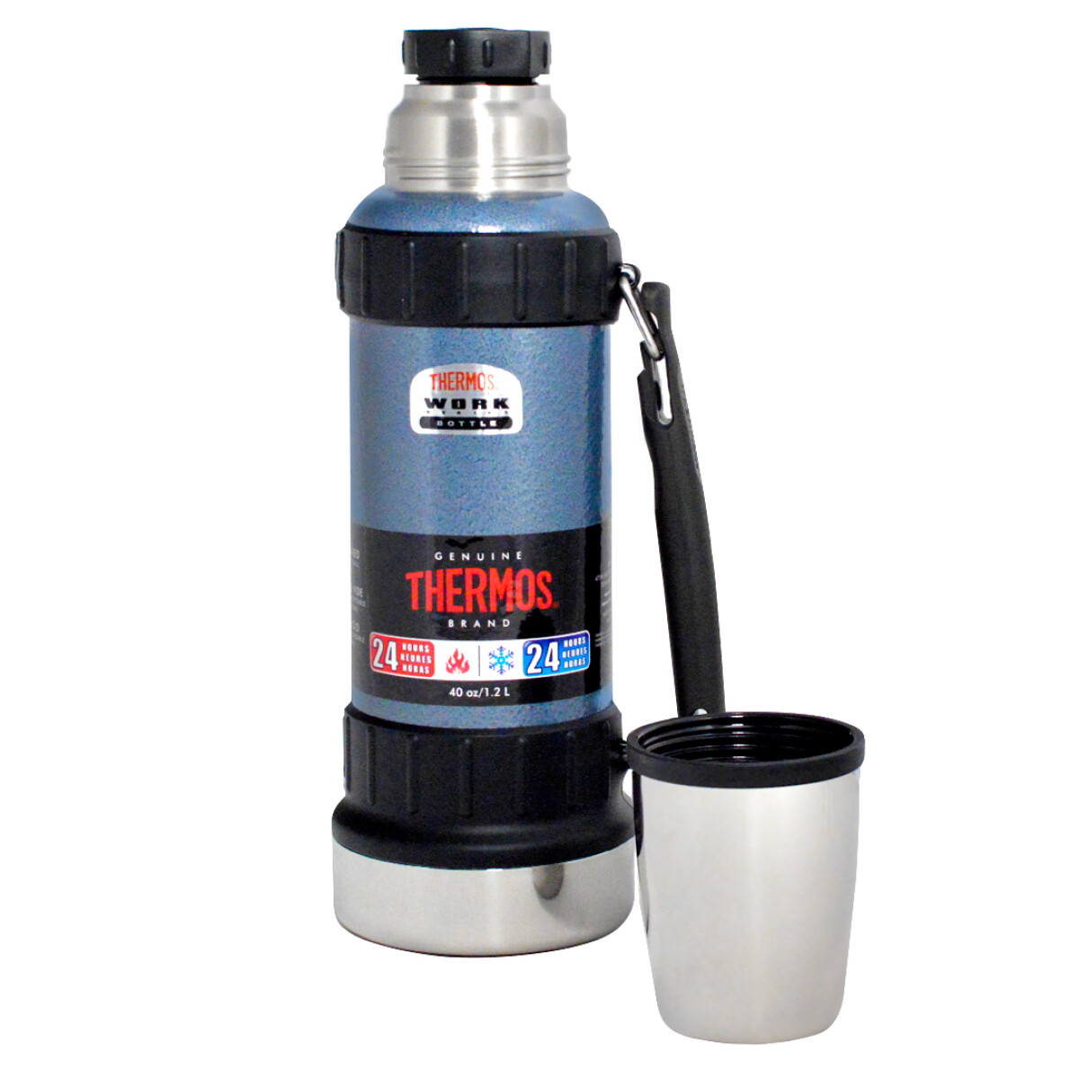 Termo Doble Acero Thermos Work Azul 1.2Lts - AZUL 