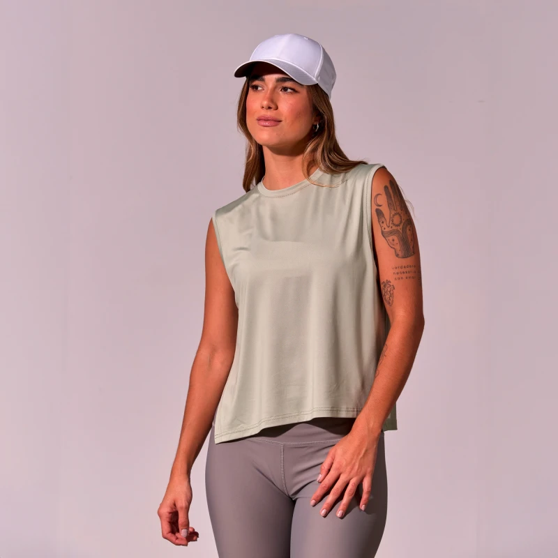 Remera Tank Joana de Mujer Verde
