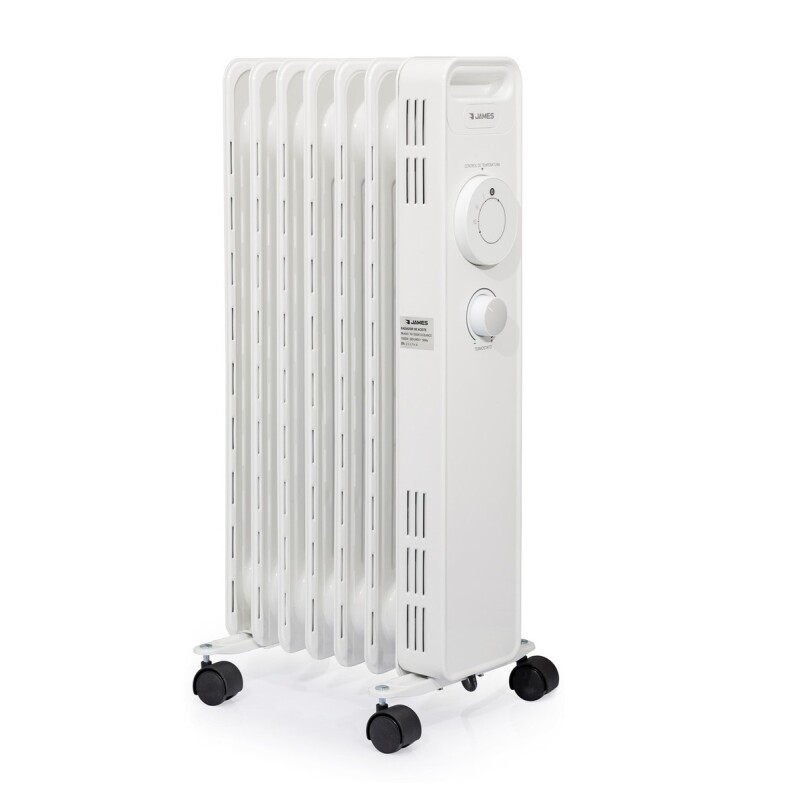 Radiador De Aceite James 7 Elem. Re1500 1500w Color Blanco Radiador De Aceite James 7 Elem. Re1500 1500w Color Blanco
