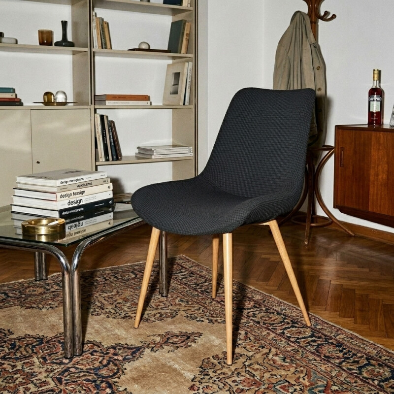 Funda cubre silla eames elastilizada negro