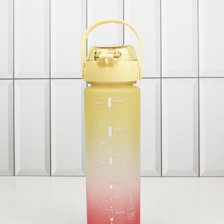Botella degradé colores fuertes con asa Amarillo