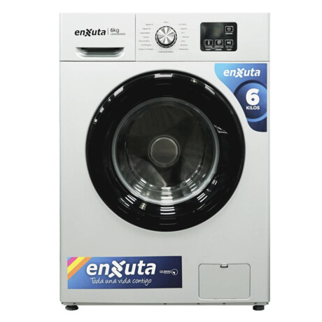 Lavarropas Enxuta Carga Frontal 6 kg Silver