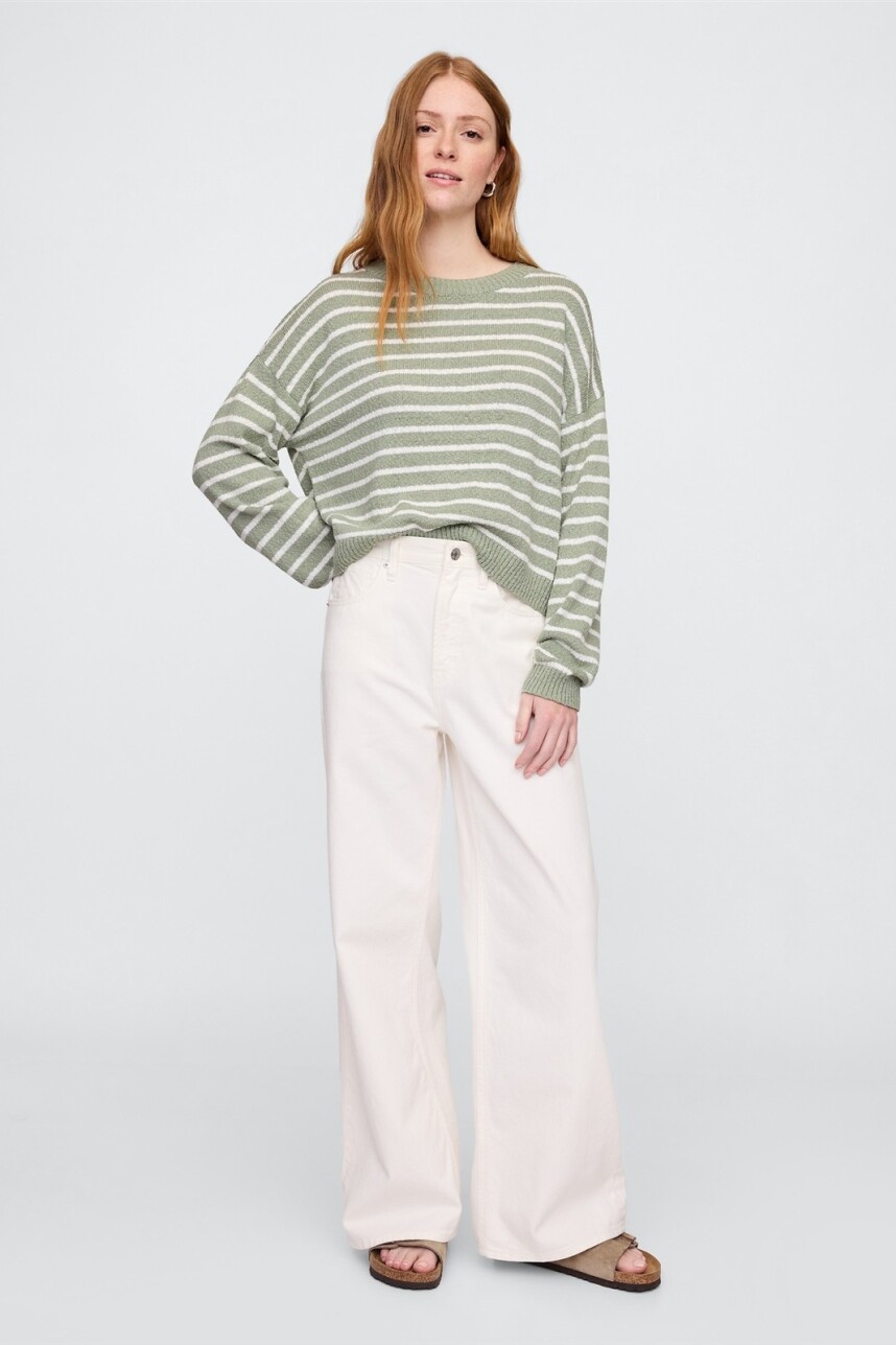 Buzo Algodòn Slub Mujer Desert Sage