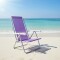 Silla Reclinable 8 Pos. Alum. Sannet VIOLETA
