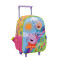 Mochila Infantil Peppa Pig Joy con rueditas Multicolor - Fucsia