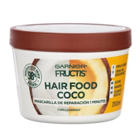 Tratamiento Mascarilla Garnier Hair Food Coco 350 Ml 001