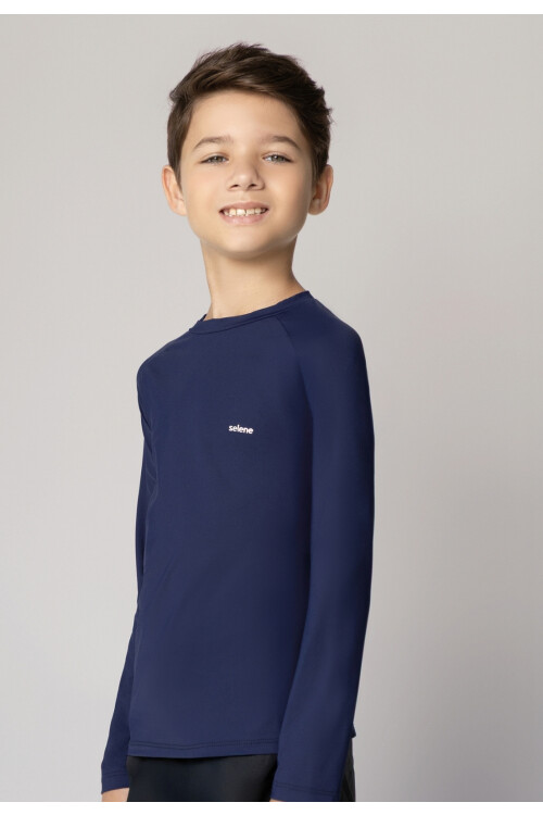 REMERA FILTRO UV50+ UNISEX AZUL MARINO