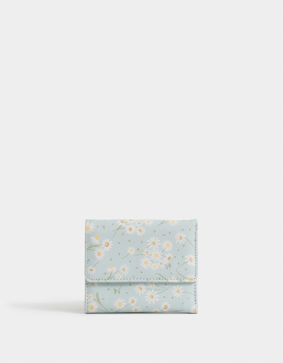 Billetera Cuerina Con Solapa 