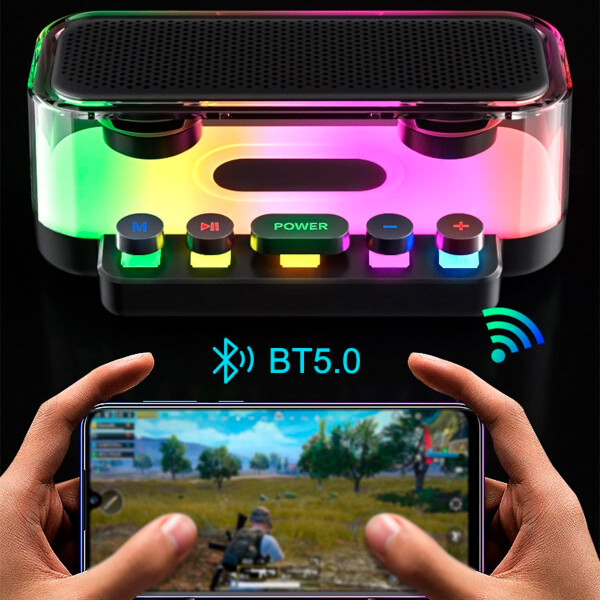 Parlante Pasivo Portátil Z6 Led Rgb PARLANTE PORTATIL LED RGB Z6 BT/FM/USB