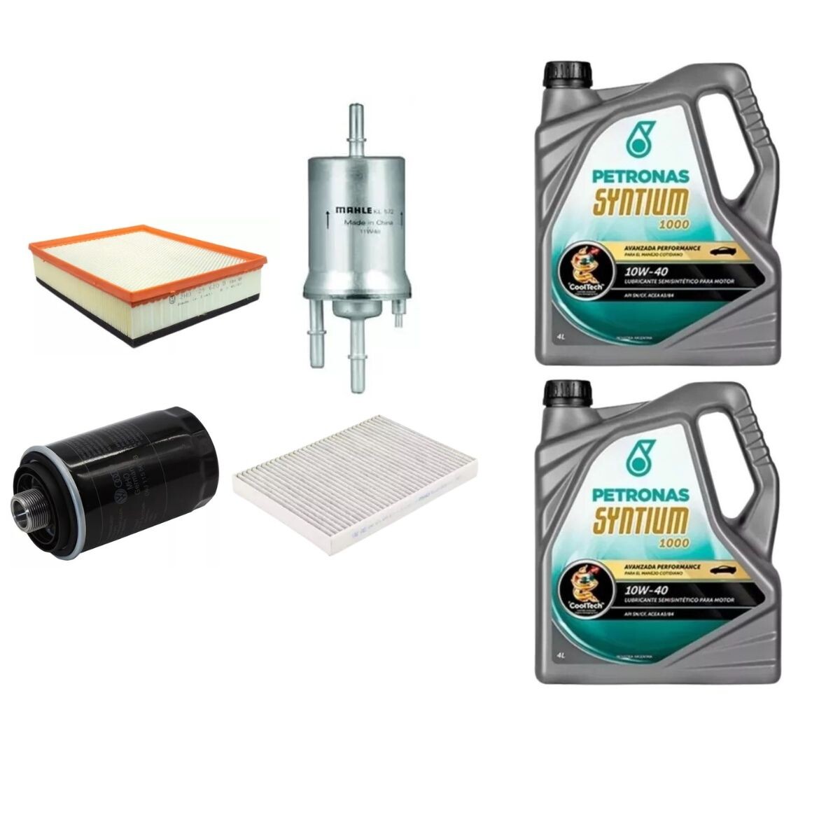 KIT DE FILTROS Y ACEITE 10W40 PETRONAS (TSI) 