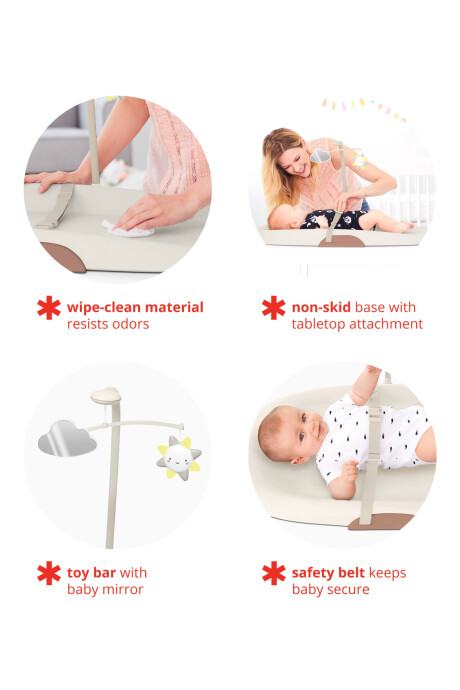 Cambiador impermeable para bebés Sin color