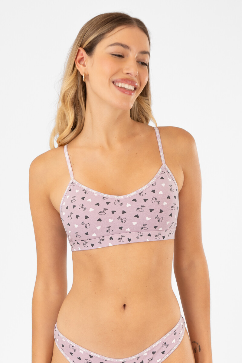 Bralet snoopy comfort Lilac