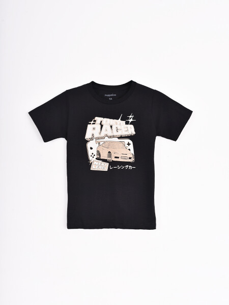 REMERA FORMULA NEGRO