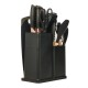 Set 19 Utensilios De Cocina Con Cuchillo Y Tabla Negro