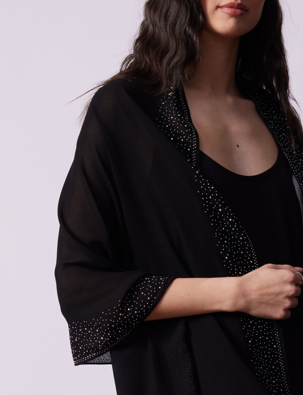 Pashmina Noche NEGRO/PLATEADO