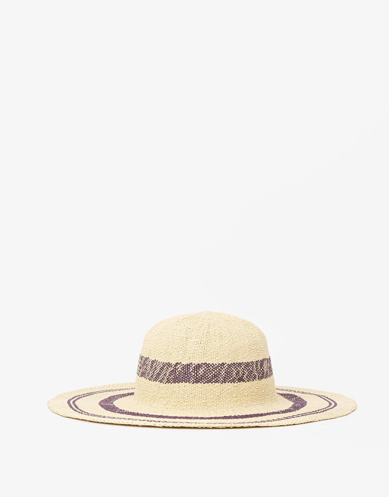 Sombreros Sombrero Efecto Rafia - Combinacion Bicolor