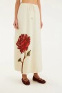 FALDA FLOR Beige