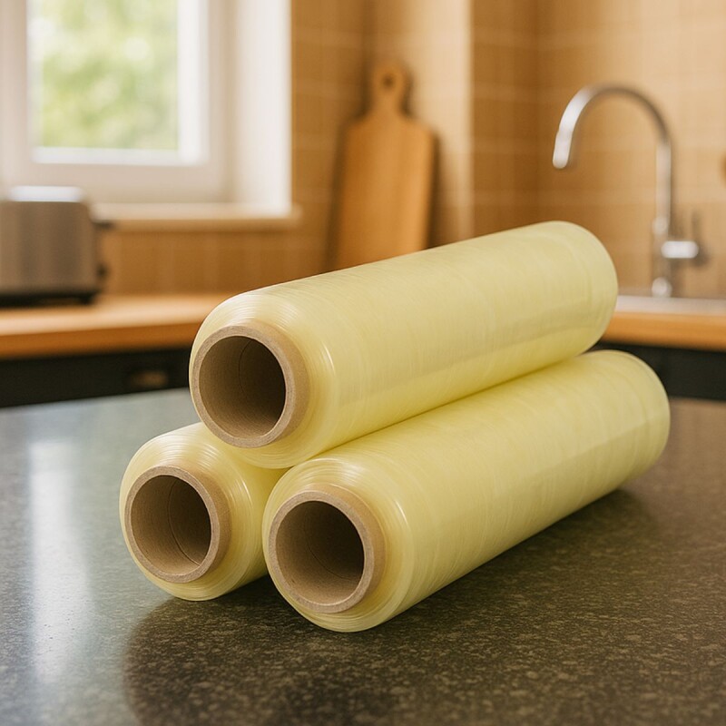 Set x3 Film alimentos 28 cm x 250 mt TRANSPARENTE