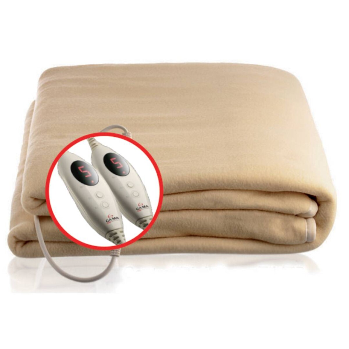 Calienta Cama GAMA 2 Plazas 100% Polyester - Con Doble control Digital 