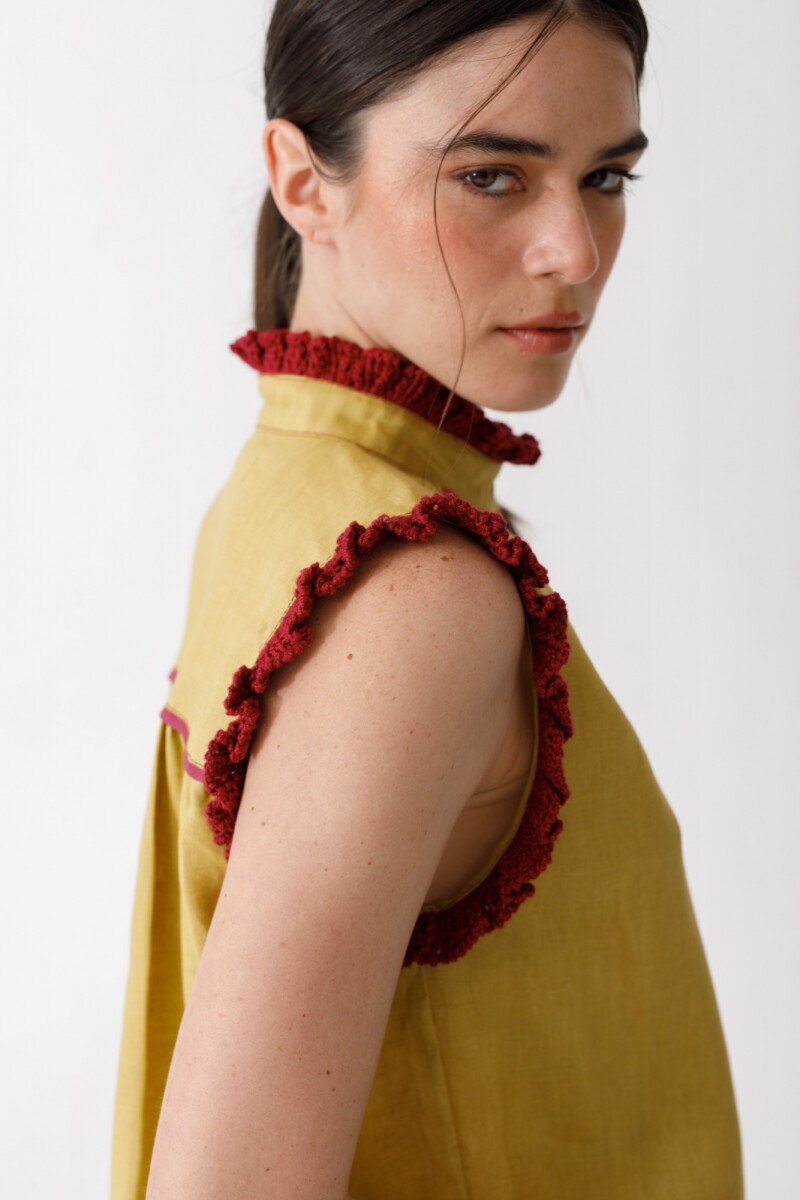 BLUSA CEREZA DETAIL Pistacho