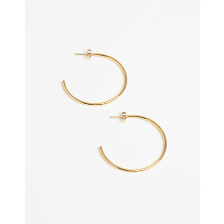 Aros Argollas Metal Dorado