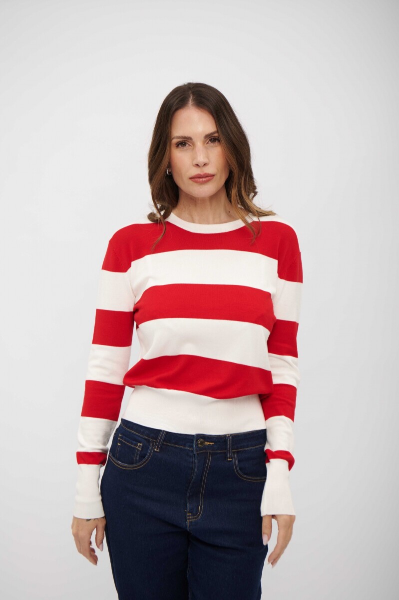 BUZO LORENZA - CRUDO Y ROJO CEREZA 