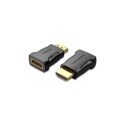 ADAPTADOR HDMI MACHO A HEMBRA VENTION NEGRO