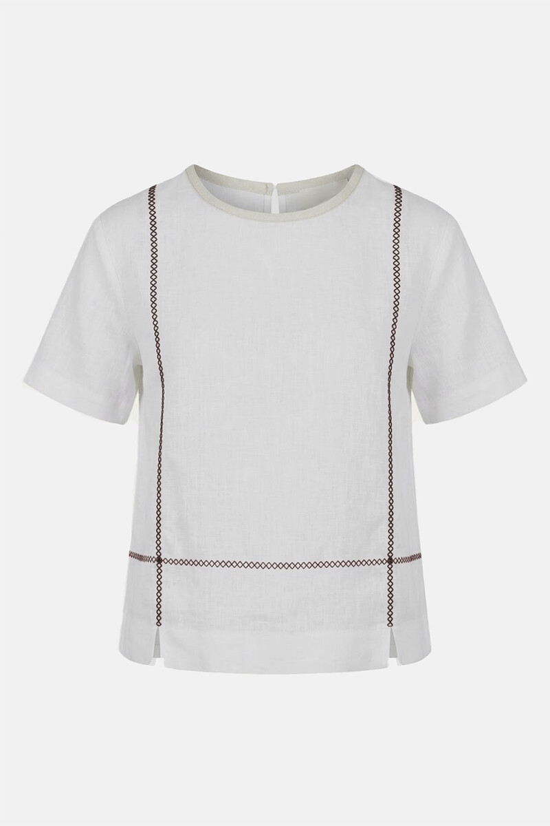 BLUSA LINO CRUZ NATURAL