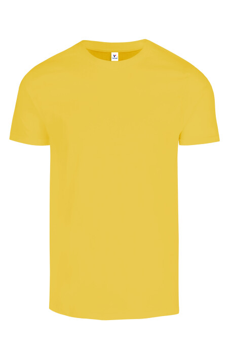 Camiseta a la base peso medio amarillo canario