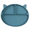 Set De Alimentación De Silicona Carestino Gatito Azul Petroleo