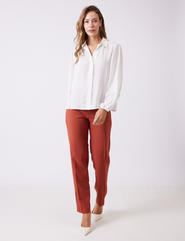 Camisa Det Puntilla CRUDO