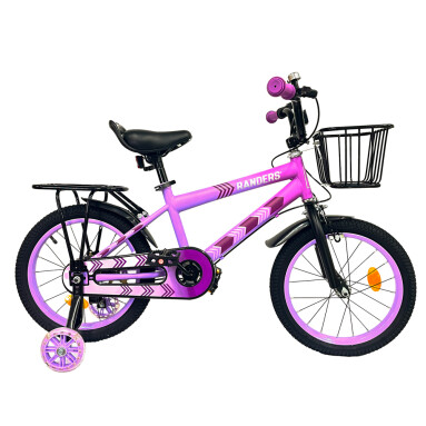 Bicicleta infantil Rodado 16 con cesto Lila