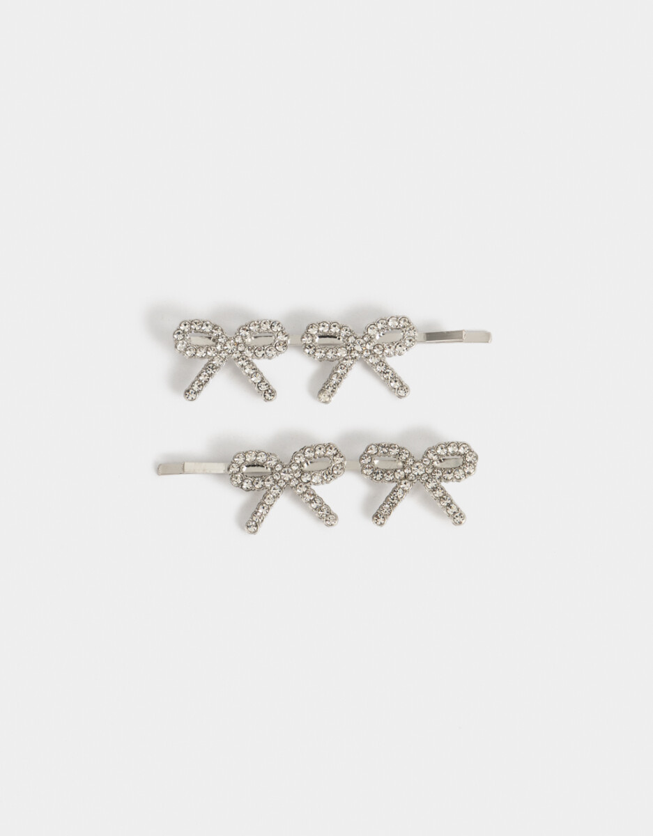Set De Horquillas Moño Strass 