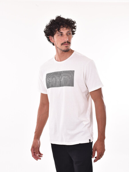 REMERA STUN SLIM OFF WHITE