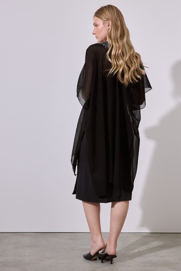 Kimono Brillos NEGRO/PLATEADO
