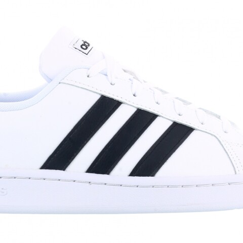 Championes de Hombre Adidas Grand Court Blanco - Negro