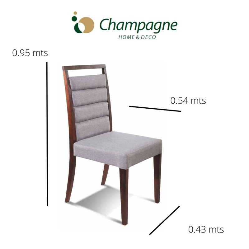 SILLA MADERA CLARA - TAPIZADO PU COLOR TIZA SILLA MADERA CLARA - TAPIZADO PU COLOR TIZA