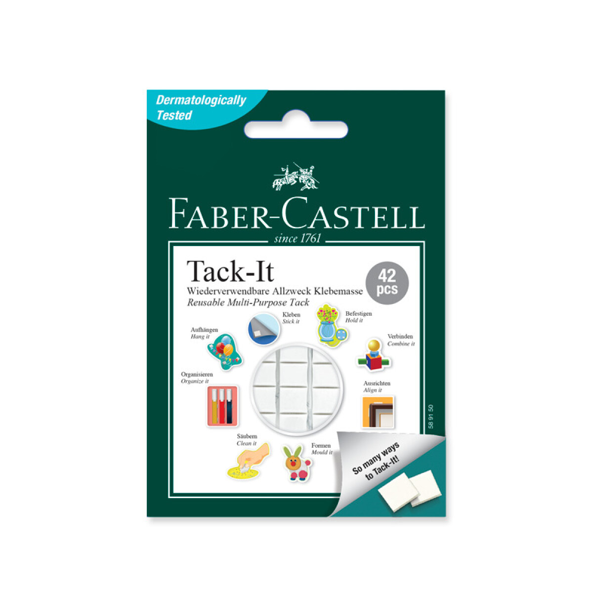 Adhesivo Tack It 30 G 42 Pcs Blanco Faber-Castell 