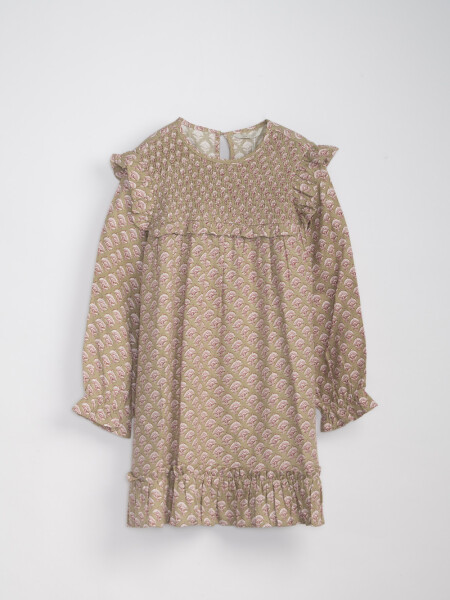 Vestido estampa boho Verde
