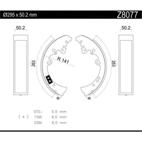 PATIN DE FRENO TOYOTA JGO. HILUX 06/ - PATIN DE FRENO TOYOTA JGO. HILUX 06/ -