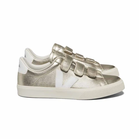 Zapatillas Veja Recife Mujer Dorado